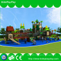 Safety Interesting Backyard Plastic Playground Equipment with Slides (KP16-032A)